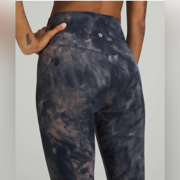 lululemon athletica Pants - Lululemon Diamond Dye Lunar Rock True Navy Align High-Rise Pant 28" Size 20